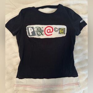 Moschino Black Graphic Tee